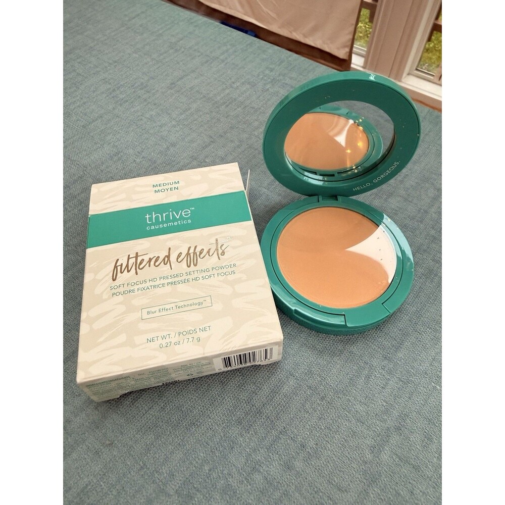 NEW Thrive Causemetics Filtered Effects Soft Pressed Setting Powder Medium .27oz